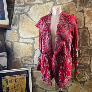 NWT Johnny Was Klios Short Hoodie – Embroidered Cotton